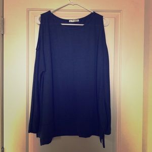 Oversized Cold-Shoulder Top